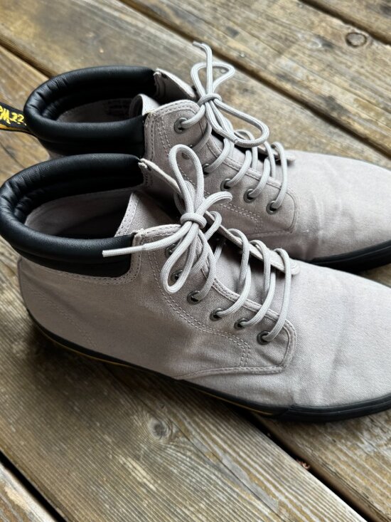 Doc Martens Gray Canvas Lace Up Eason Chukka Boot in Men\'s 12/EU 46 main image 10
